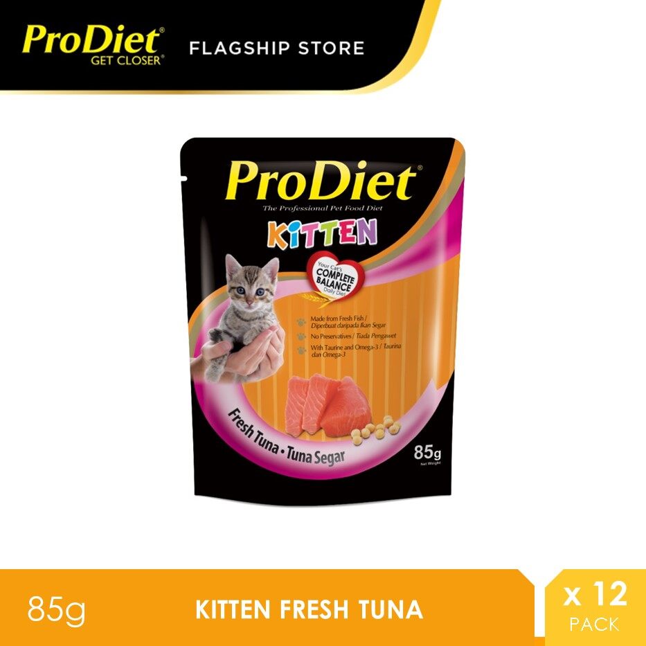 ProDiet 85G Kitten Fresh Tuna Wet Cat Food X 12 Packs | New PGMall