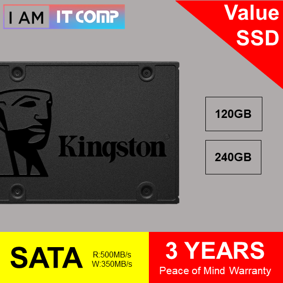 Kingston A400 SATA 3 2.5\'+String.fromCharCode(34)+\' Internal Solid State Drive 120GB / 240GB - SATA SSD ( SA400S37 )