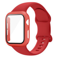 2 in 1 Strap and Case SET for Watch Ultra 2/3 Series 11 10 9 8 7 SE2/SE 6 5 4 3 2 1 Women Men Silicone Sport Band with Case 38mm 40mm 41mm 42mm 44mm 45mm 46mm 49mm