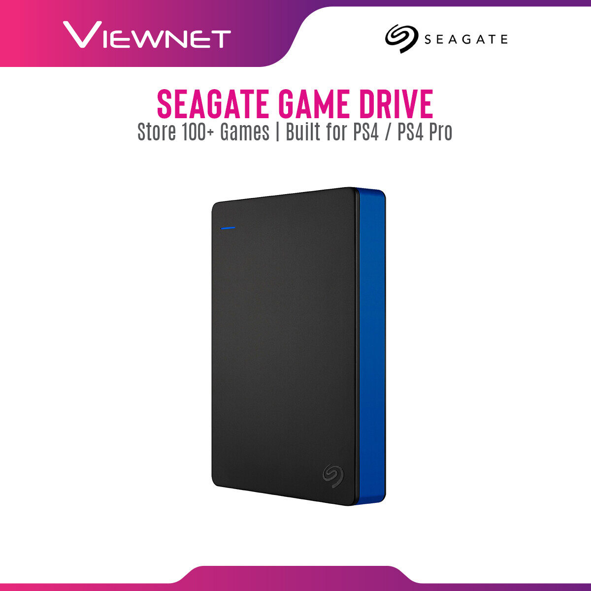 Seagate Game Drive 2TB / 4TB For PS4 / PS4 Pro with USB 3.0 Connection, Quick Setup, Store Up To 50+ Game
