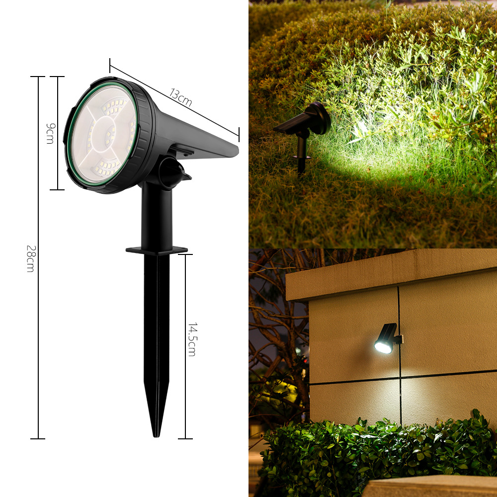 36LED Super Bright Solar Spotlights IP65 Waterproof Outdoor Lighting Lawn Lamp Garden Park Community Landscape Warm Color Decorative Lights