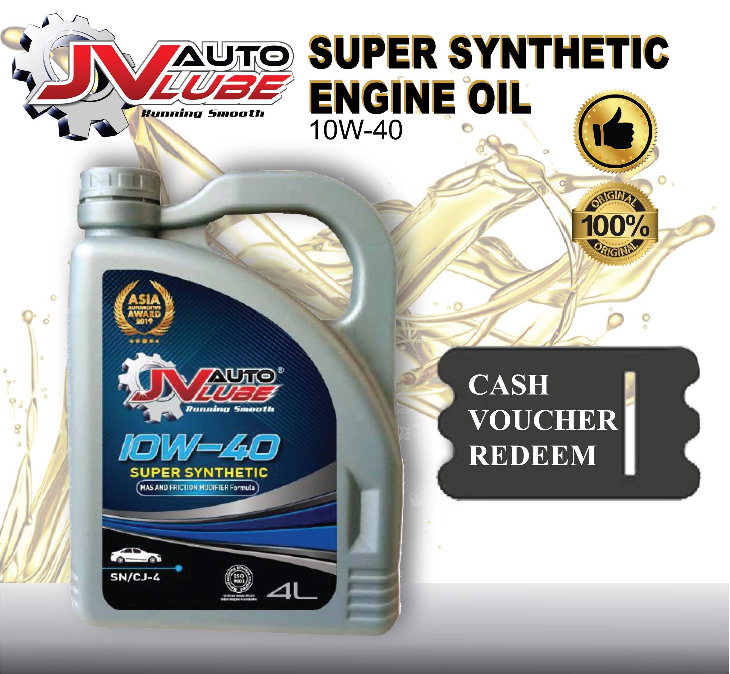 ( Cash Voucher Redeem ) JV Auto Lube Engine Oil 10W40 Original Price