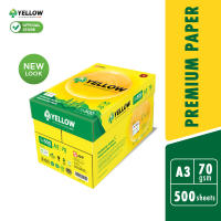 IK Yellow 500s 70gsm A3 paper 1 Carton box (5 Reams) (500 sheets/ream)