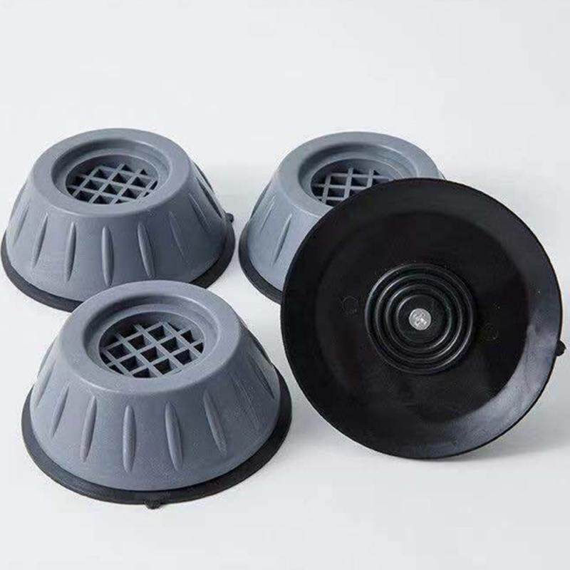 4 pcs Anti Vibration Feet Pads Universal Base Rubber Legs Slipstop Silent Skid Raiser Mat Suitable for Washing Machine, Fridge, Furniture Support Dampers Stand Accessories