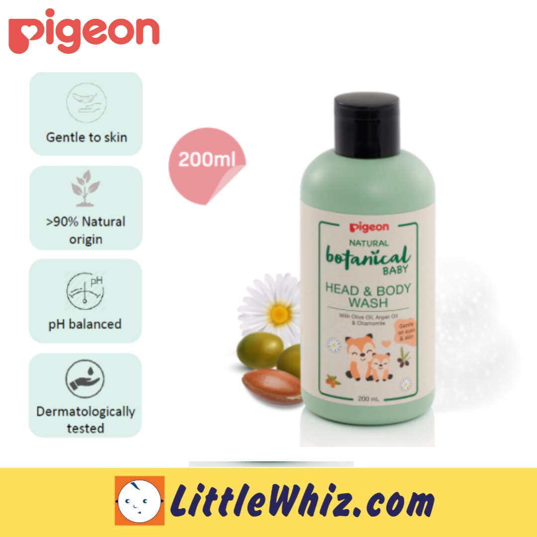 Pigeon Natural Botanical Baby - Head & Body Wash 200ml/500ml