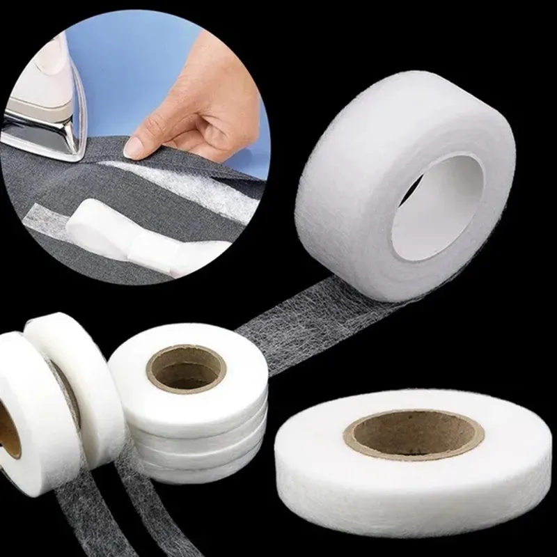 64m White Double Sided Interlining Sewing Accessory Adhesive Tape Cloth Apparel Fusible Interlining DIY Accessories Patchwork