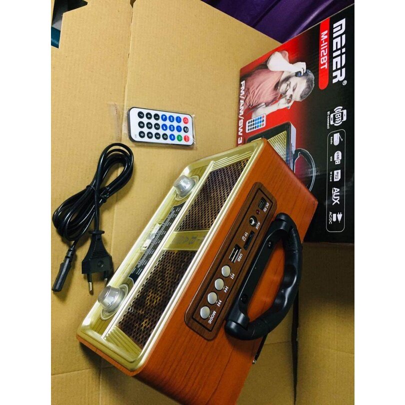 [ My Ready Stock ] M-113BT M112 BANDICAM Kemai radio portable am fm radio with remote/usb slot