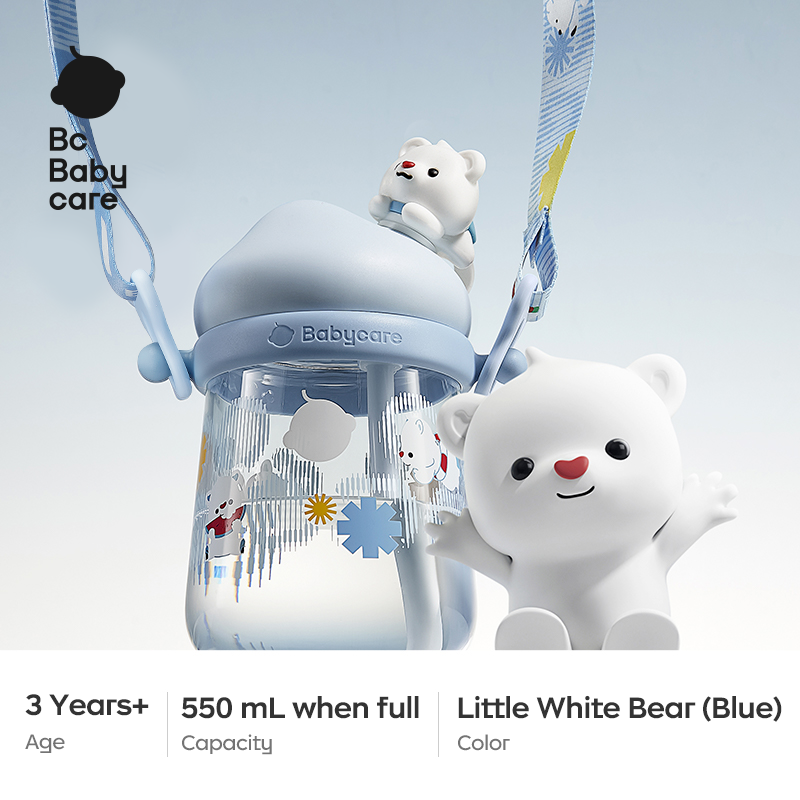 Bc Babycare Doll Water Cup for Boys and Girls Kindergarten Special Straw Cup Baby Student Cup Water Bottle