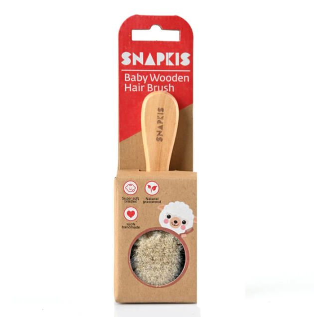 SNAPKIS BABY WOODEN HAIR BRUSH & COMB
