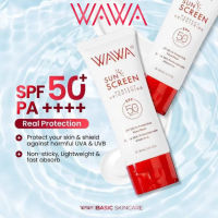 Wawa Sunscreen SPF50 30ml | Tone-Up Sunscreen Vitamin C Instant Brightening Lightweight Glow Finish