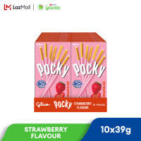 POCKY STRAWBERRY FLAVOUR 39G x 10 PACKS