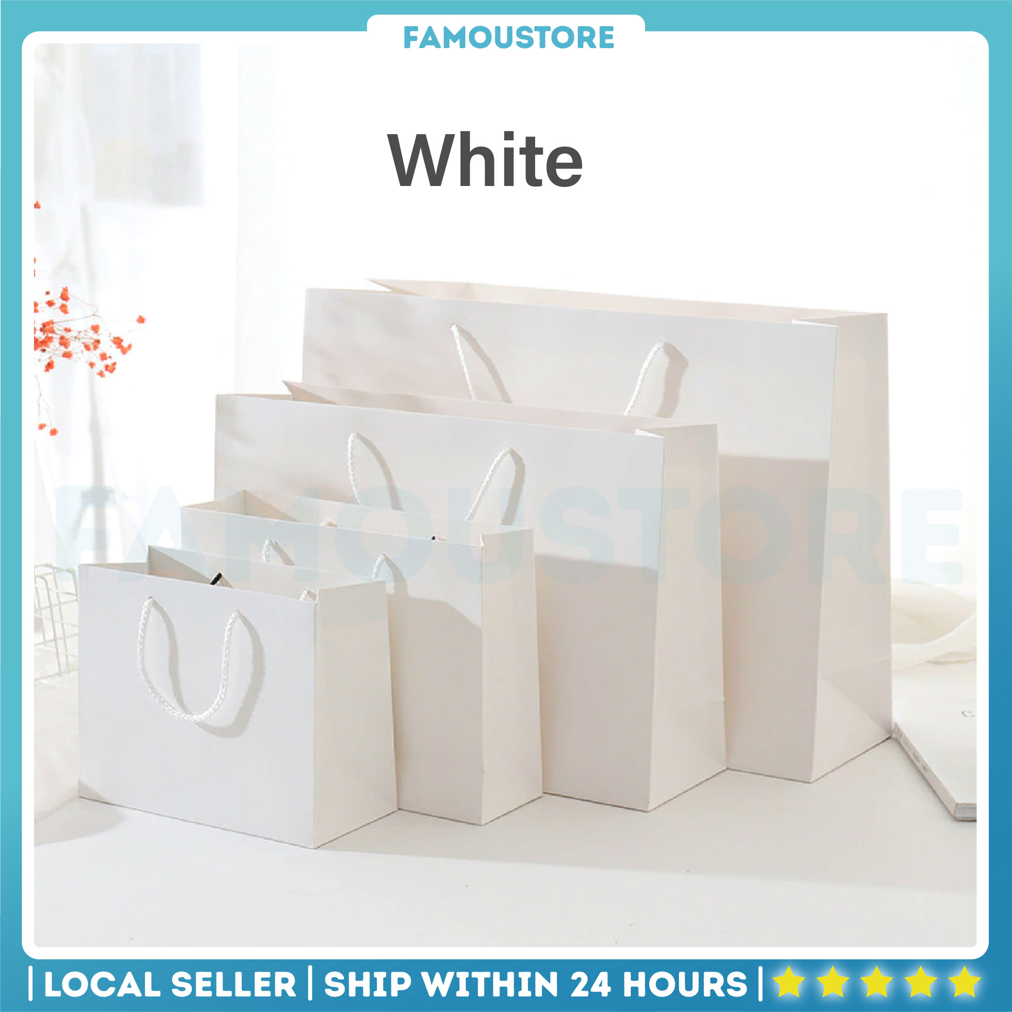 Famoustore Paper Bag Murah Doorgift Bag Wedding Shopping Bag Gift Bag Party Bag Kertas Beg Goodies Kahwin Beg Gudis Hadiah 禮物袋 礼物袋