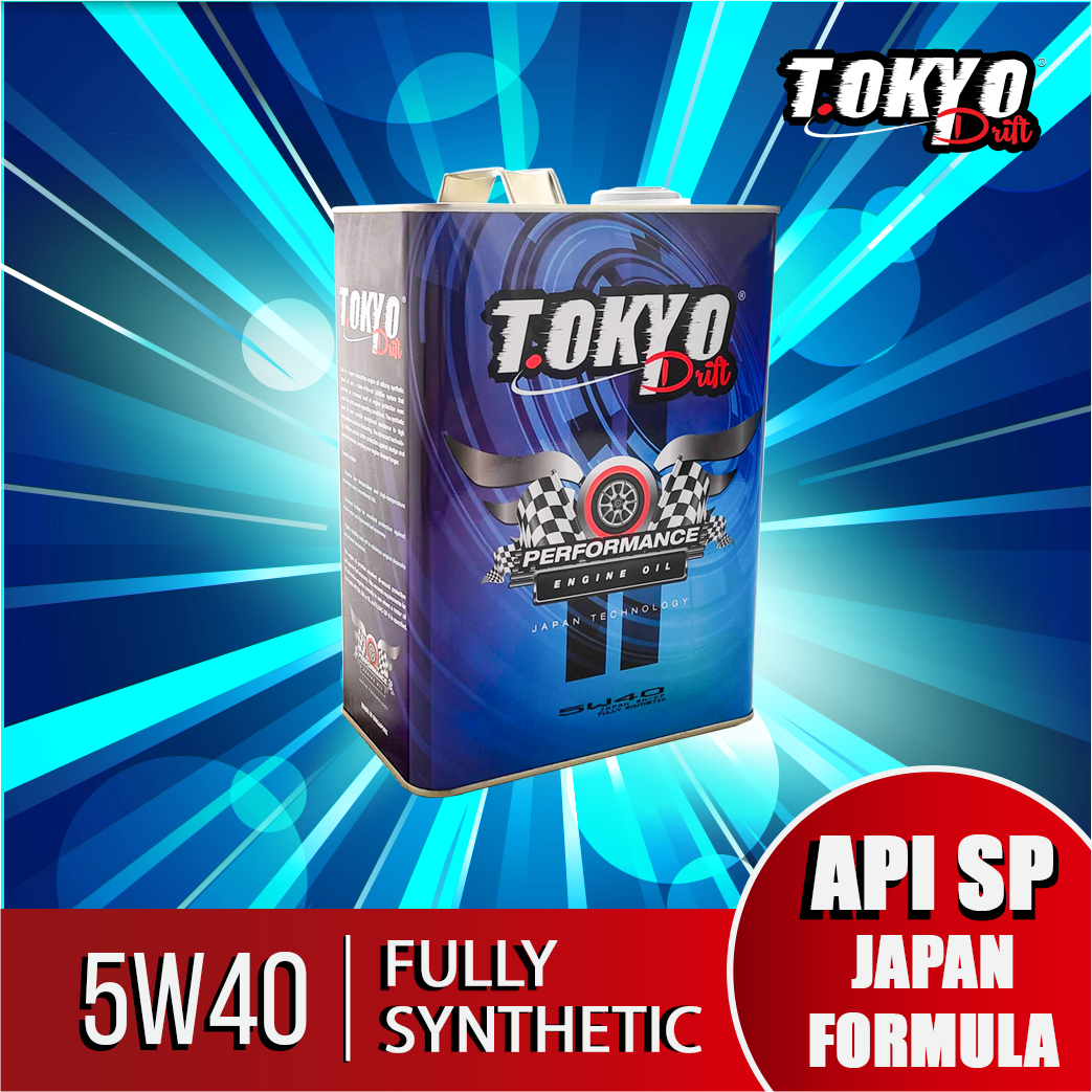 Tokyo Drift 5W40 Engine Oil Fully Synthetic Japan Formula With Mileage 