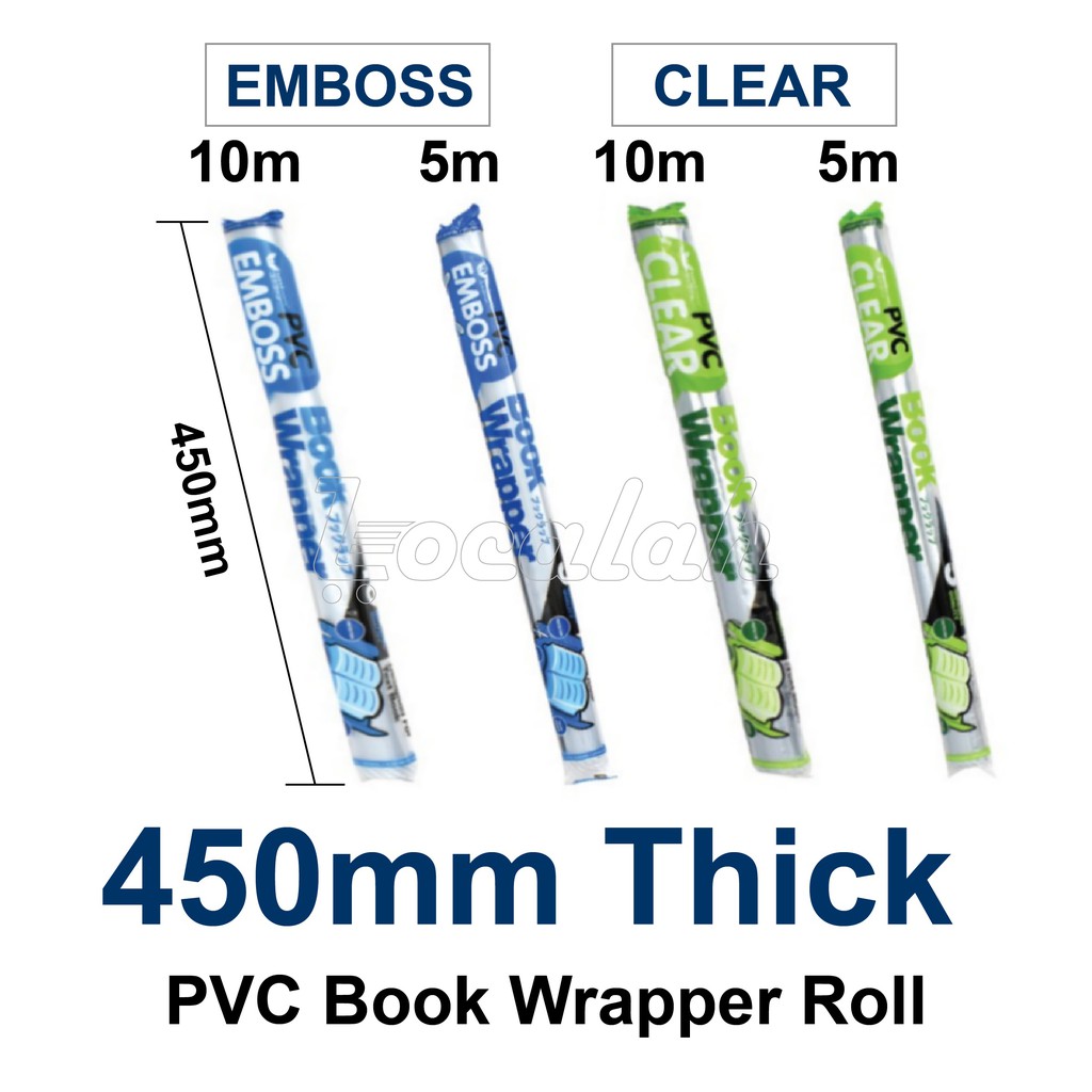 Unicorn PVC Clear Book Wrapper / Pembalut Buku /Book Wrap 450MMx10M UBW-450