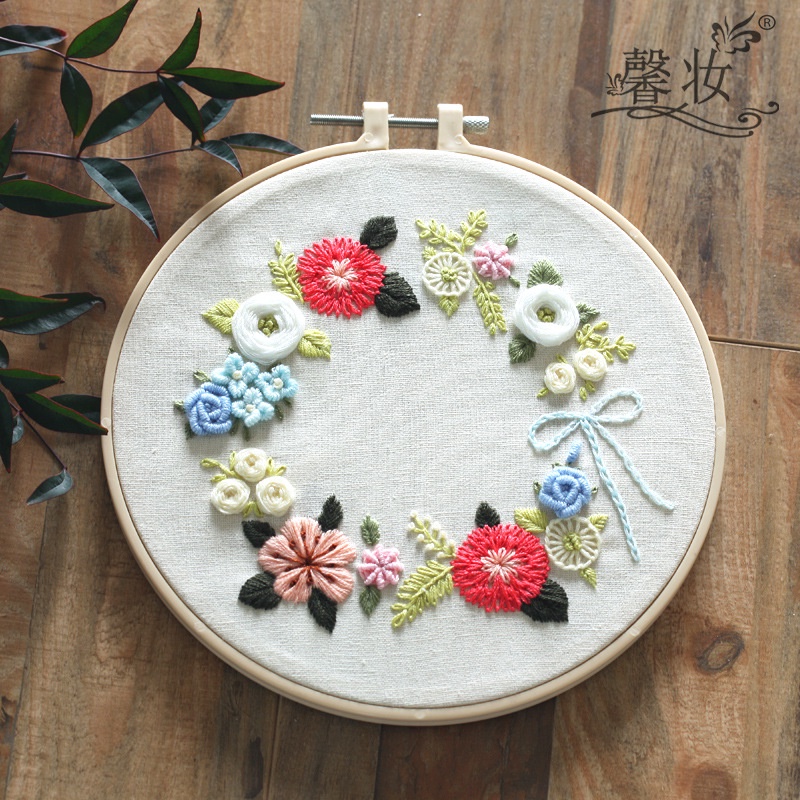 Embroidery Set/ Embroidery Kit Needlework/ DIY cross stitch set / Set Sulaman Tangan /刺绣DIY材料包/刺绣套件/新手刺绣材料包