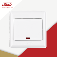 HIMEL Advance Series 20A 1 Gang Double Pole Switch with Neon