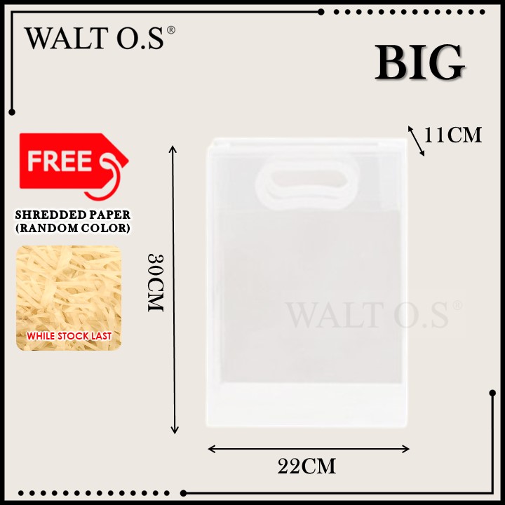 Transparent Gift Bag Goodies Bag Hand Carry bag Doorgift Bag Handle Plastic Bag Beg Hadiah Wedding Birthday Bag 礼物袋