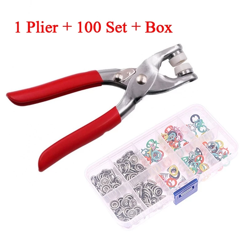 Snap Button Plier Metal Snap Button Set Five-Claw Snap Button 五爪扣套装