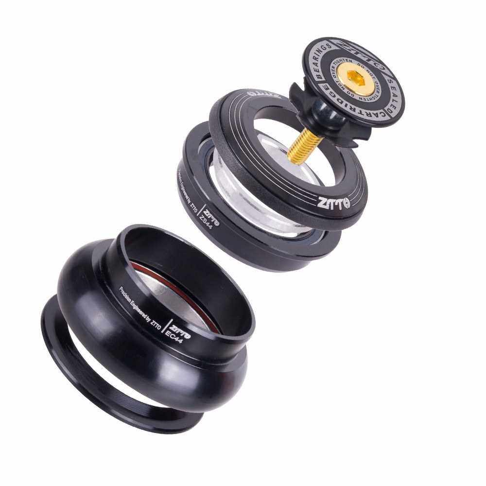 ZTTO ZS44 CNC Changing Straight Tube Frame Into Conical Bowl Group Mountain Bike Cone Tube Bowl Group Bowl Set Bicycle Headset Bearings Bicycle Accessories Bicycle Bearing Set Tapered Tube (Standard)