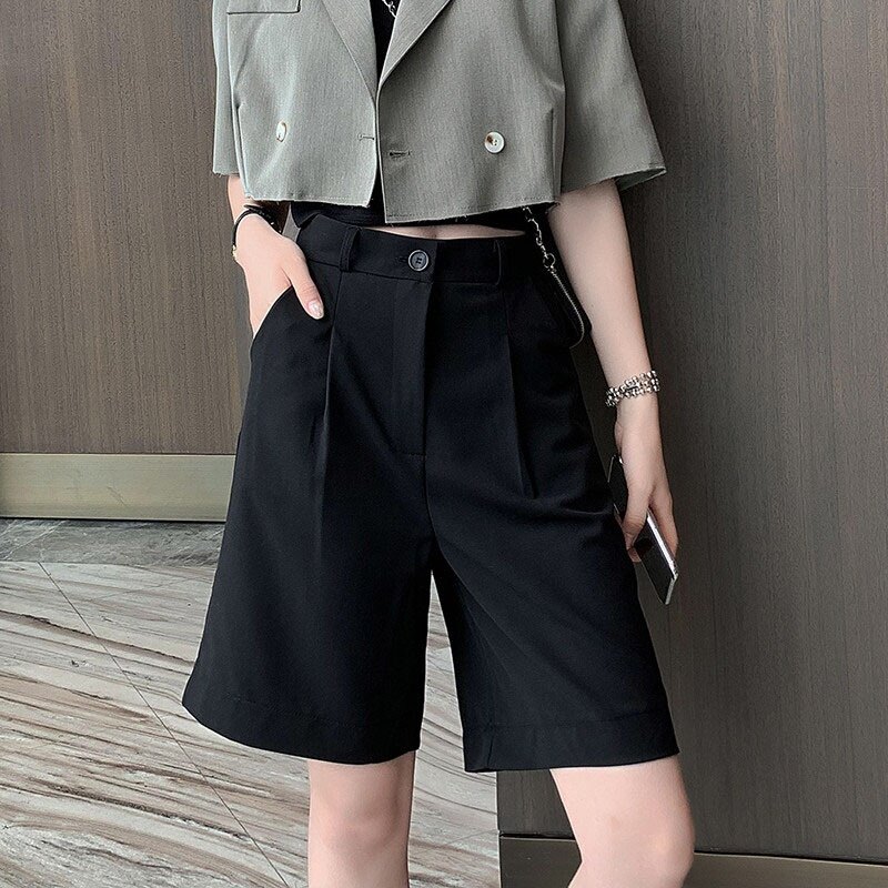 Knee Length Shorts Women - Best Price 
