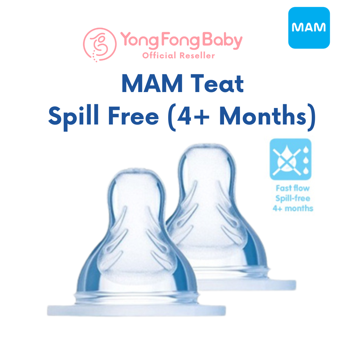 MAM Teat Baby Milk Bottle Size 0 / 1 / 2 / 3 / X / Spilll-Free (0+ Months until 6+ Months)