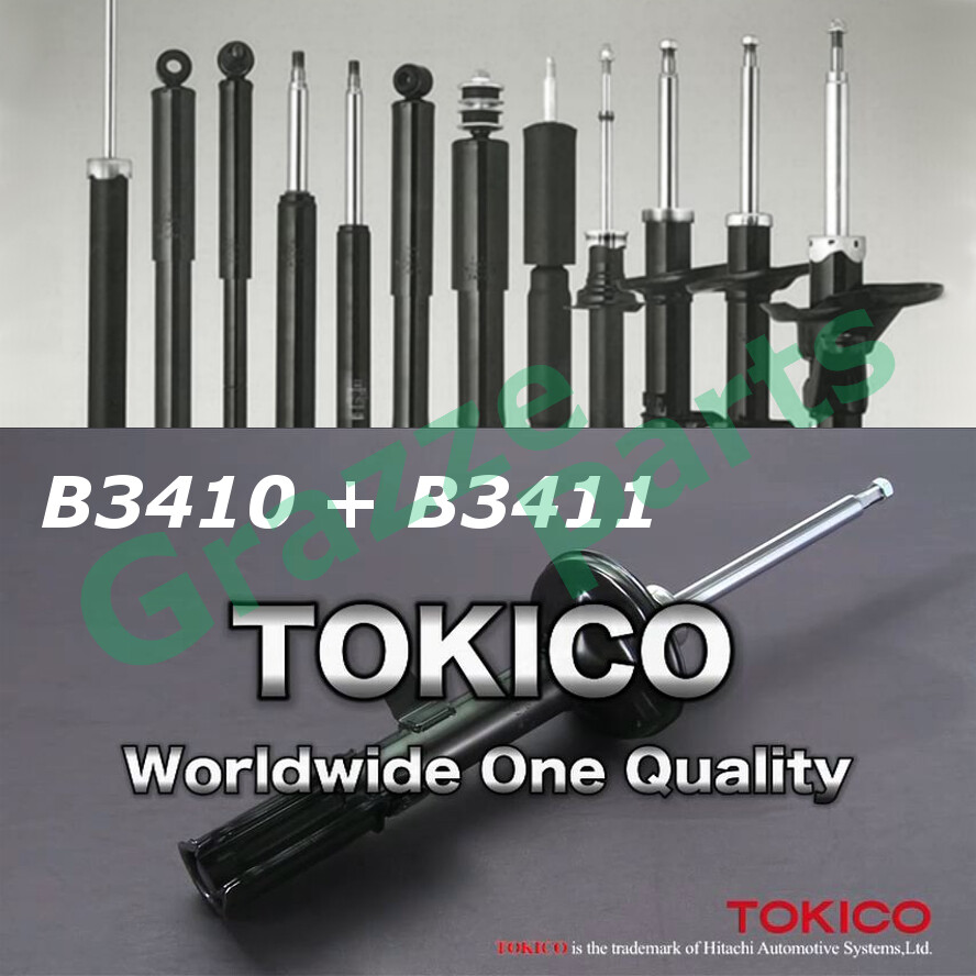 (2 pcs) TOKICO Shock Absorber (Gas) Front B3410 + B3411 for Nissan X-Trail XTrail 2.0 2.5 T32 2013-2