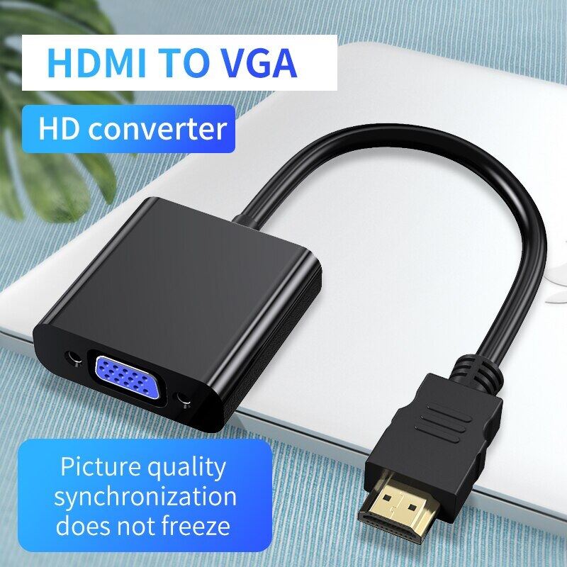 Bảng giá Bộ chuyển đổi HDMI sang VGA , dây cáp dài 0.25m, dành cho máy tính để bàn,máy chiếu, bảng điều khiển trò chơi, giá tốt - Kebiss Phong Vũ