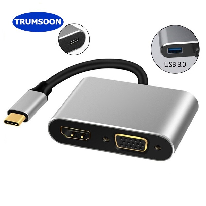 {Kejie Digital 3c} trumsoon loại C HUB để 4K HDTV USB 3.0 DOCKING Bộ chuyển đổi cho Macbook iPad Dell XPS15 Samsung S21 DEX Xiaomi 12 TV ThinkPad T14