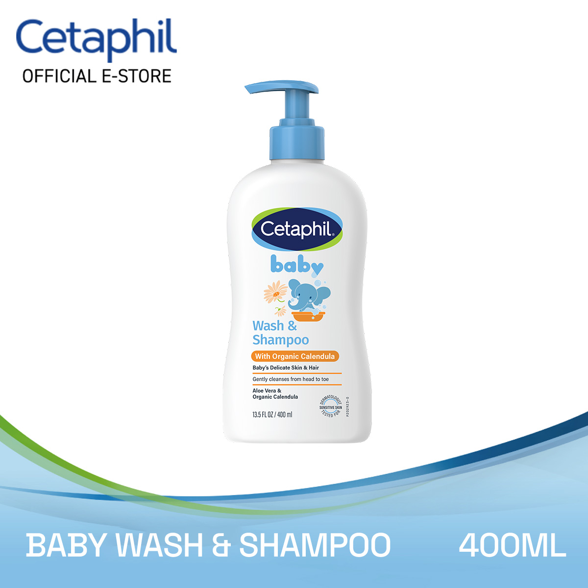 Cetaphil Baby Wash & Shampoo With Organic Calendula 400ML