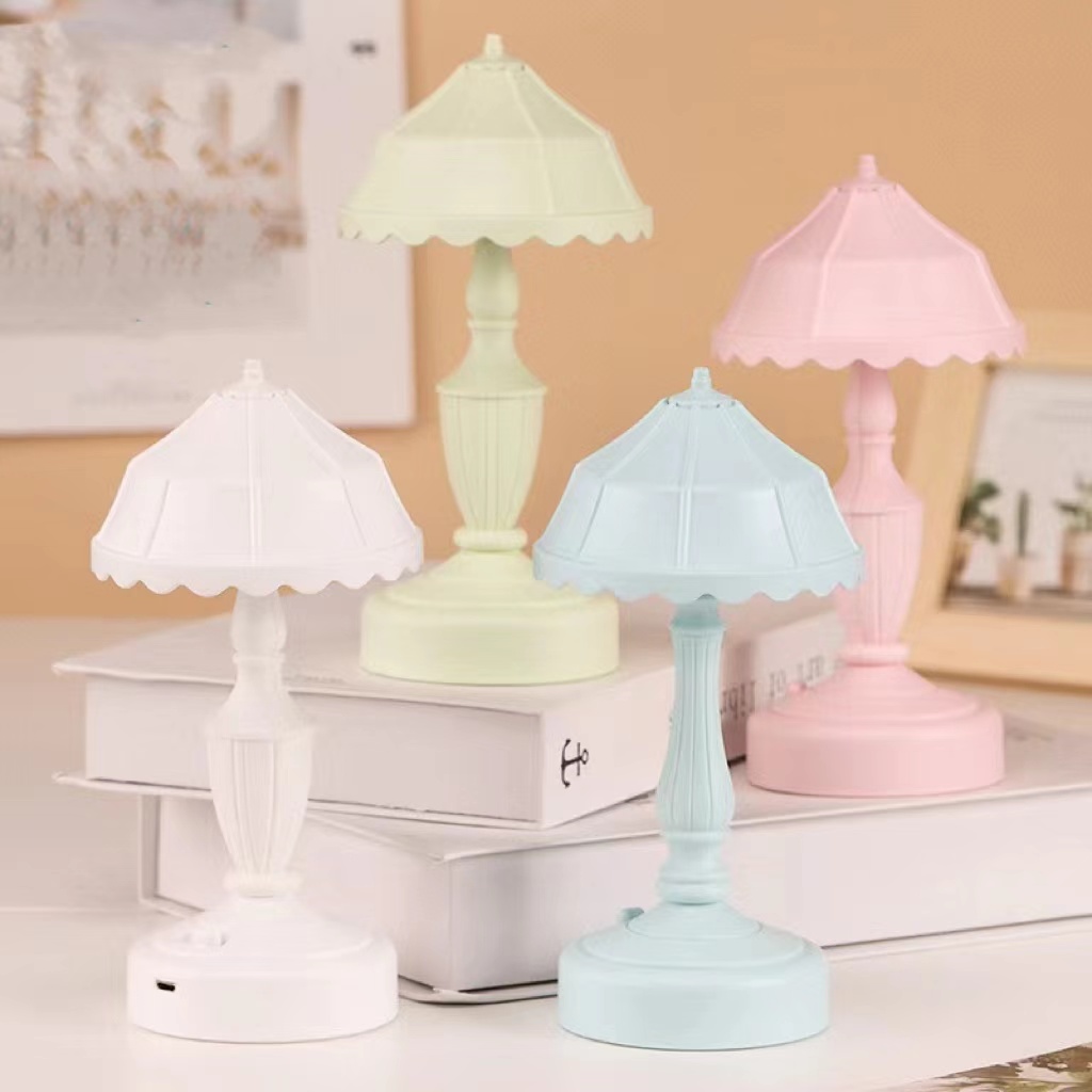 Vimite Hamburger LED Night Light 800mAh 360° Free Angle Adjustment Folding Desk Lamp Eye Protection Warm White Light with Repair Pen Small Stationery Type C Charging Suitable for Bedroom Desk Living Room Bedside Decoration Gift Small Desk Lamp