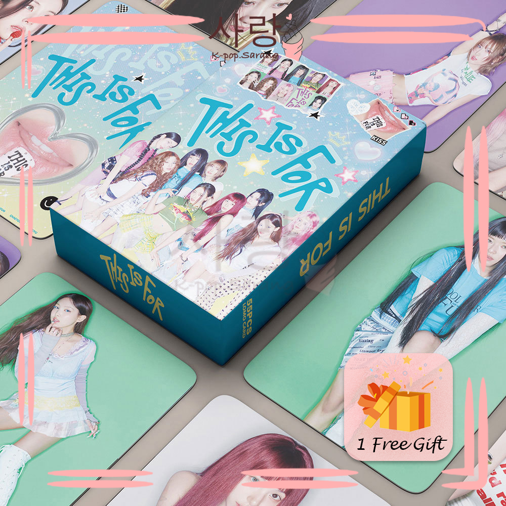55pcs TWICE《THIS IS FOR》Tiffany Green Group Star LOMO Card Set with FREE GIFT Collection Kpop Nayeon Jihyo Tzuyu Sana Momo Mina Jeongyeon Dahyun Chaeyeong Photocard Kad Foto