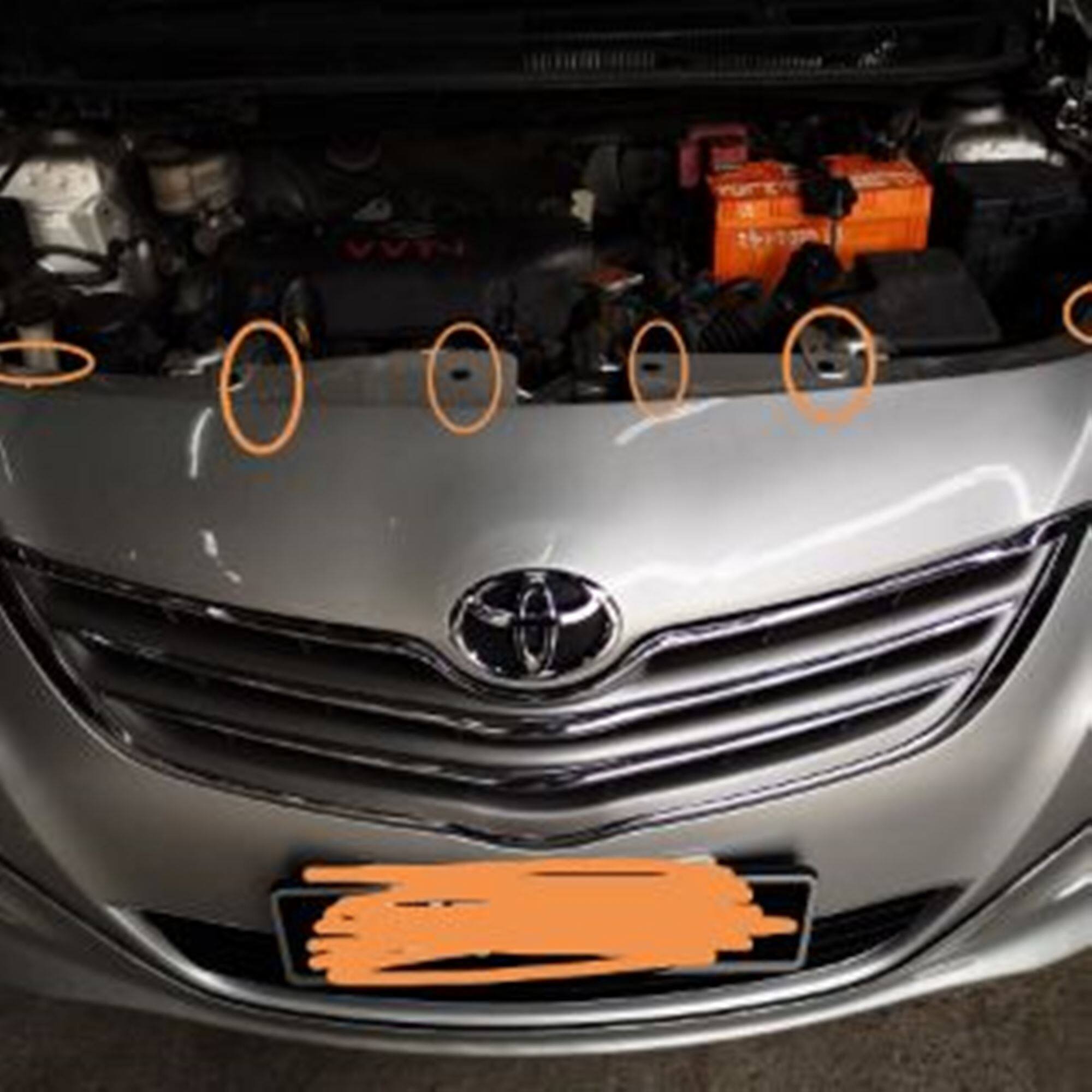 (10Pcs)Toyota Vois Ncp 93 Bumper Panel Clip