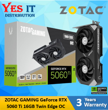 ZOTAC GAMING GeForce RTX 5060 Ti 8GB /16GB Twin Edge OC (