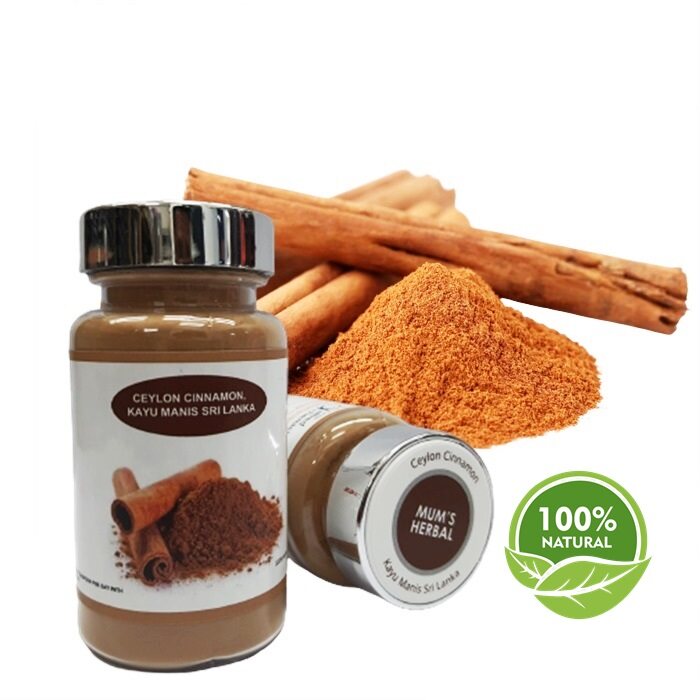 (Ready Stock) MUM'S Organic Herbal Ceylon Cinnamon Powder 70g Health Supplement Kayu Manis Sri Lanka