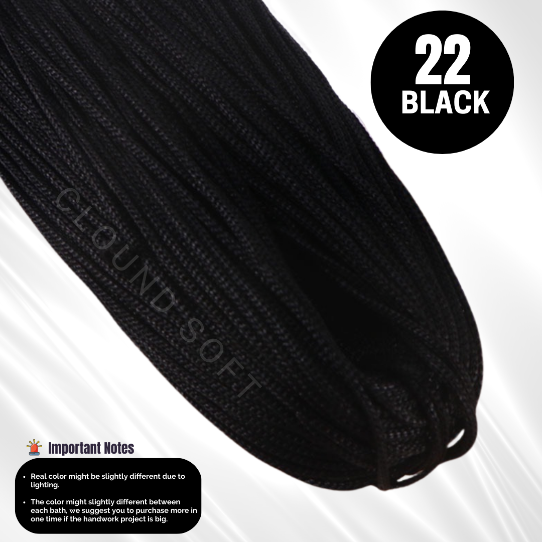 Ready Stock 200g Benang Kait PP 3mm Nylon Ice Thread Benang Kait Beg PP Yarn
