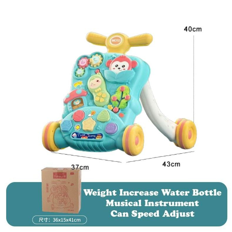 **Malaysia Seller** Baby Walker Toddler Push Music Walker education learning toys toy Musical Push Walker kids walker