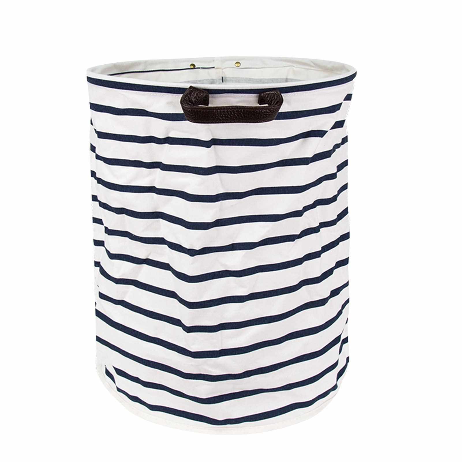 Laundry Storage Basket Freestanding Laundry Hamper Collapsible Large Clothes Basket with Handles for Storing Clothing Diapers Toys 15 x 19 Inches (Standard)