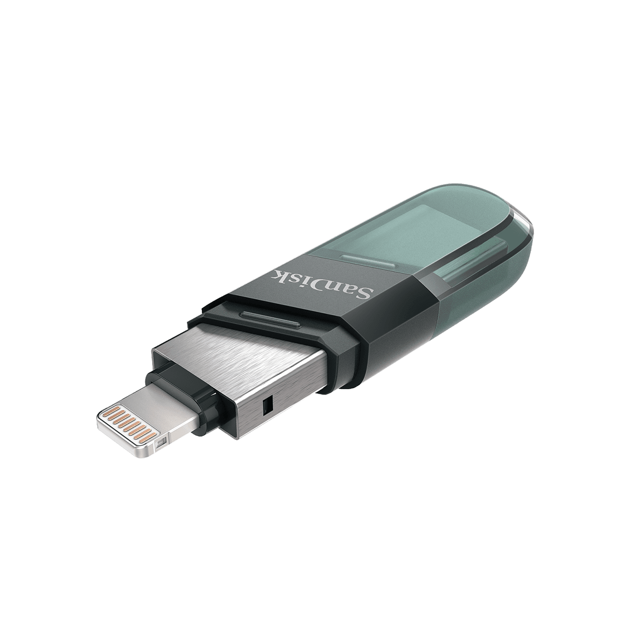 Sandisk OTG Flash Drive iXpand Flip with USB 3.1 and Lightning Connection, Compact Size, iXpand Drive Support, Plug and Play