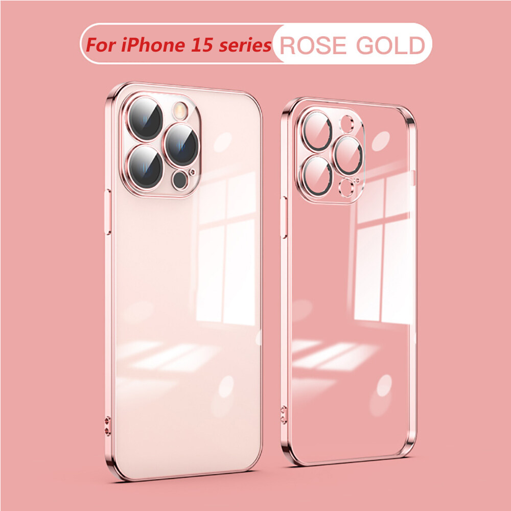 Silicon mềm trong suốt bìa cho Iphone 15 Pro Max trường hợp I phone15 Pro 15Pro 15 cộng với iPhone 15 Kính bảo vệ máy ảnh chống sốc coque 2023 vỏ