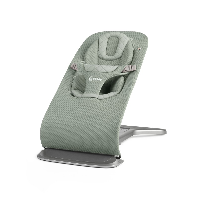 Ergobaby Evolve Bouncer Mesh Fold Flat Natural Rocking from Newborn through Toddlerhood Newborn Ready -Newborn to 29lbs (13kg).