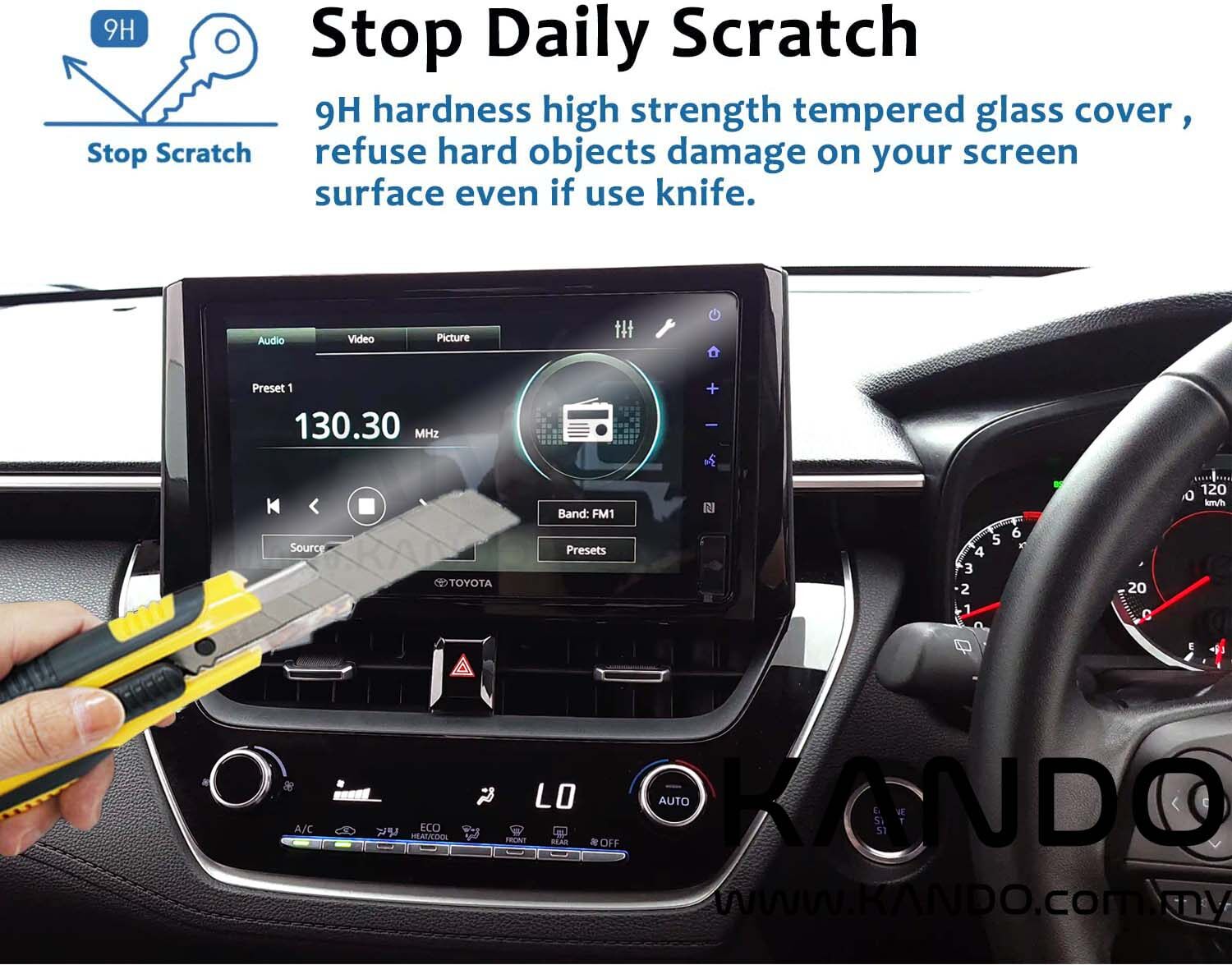 Toyota Corolla Cross Tempered Glass Protector Toyota Corolla Cross Screen Protector Toyota Corolla Cross GPS Glass Toyota Corolla Cross Head Unit