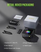 GMKtec K12 MINI PC AMD Ryzen 7 H 255 2*DDR5 Slots 3*M.2 2280 Oculink 2.5G LAN USB4 Gaming PC Office Computer 1 Year Warranty