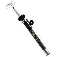 SANLIKE Stainless Steel Squid Gaff Five Hooks Extendable Contractile Gripper Squids Hook Fishing Gear 6M Retractable squid hook 90% Carbon Concentration Extendable Pole