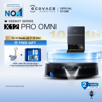 [NEW] ECOVACS X12 PRO OMNI Robot Vacuum Cleaner| 22000Pa | 1st FocusJet Stain Pre-dissolving | PowerBoost Charging Plus | OZMO Roller 3.0 Vacuum & Mop | Edge Cleaning | Hot Water Wash & Hot Air Dry