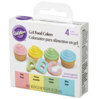 WILTON GEL FOOD COLORS X 4PCS (ABC)