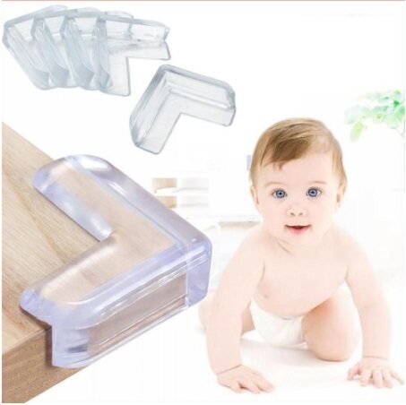 (Ready Stock) 10pcs perpack Silicone Safety Protector Table Table Desk Corner Silicone Protect