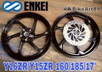Sport Rim Enkei Yamaha Y15ZR Y16 160/185/17 Original Black Motor Accessories Y15 Ysuku Y16ZR Disc Wheels Bunga Rawang