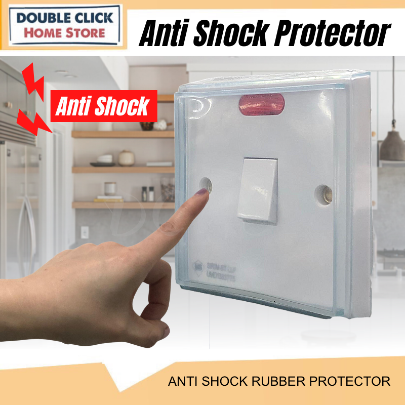 Anti Shock Rubber Protector Waterproof protect cover for home switch socket switches transparent safety