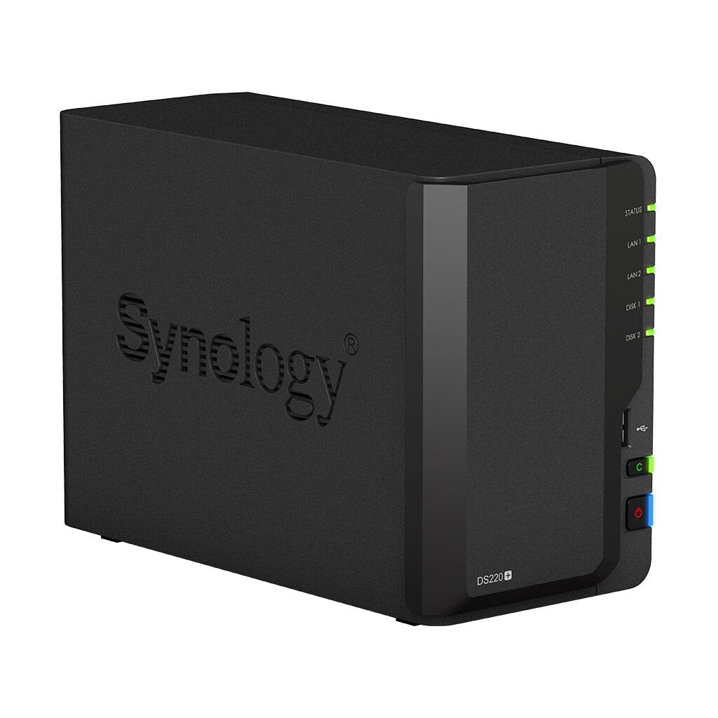 Synology DS220+ NAS DiskStation 2-Bays NAS with Dual-Core Processor Backup Storage for Home Users / Business