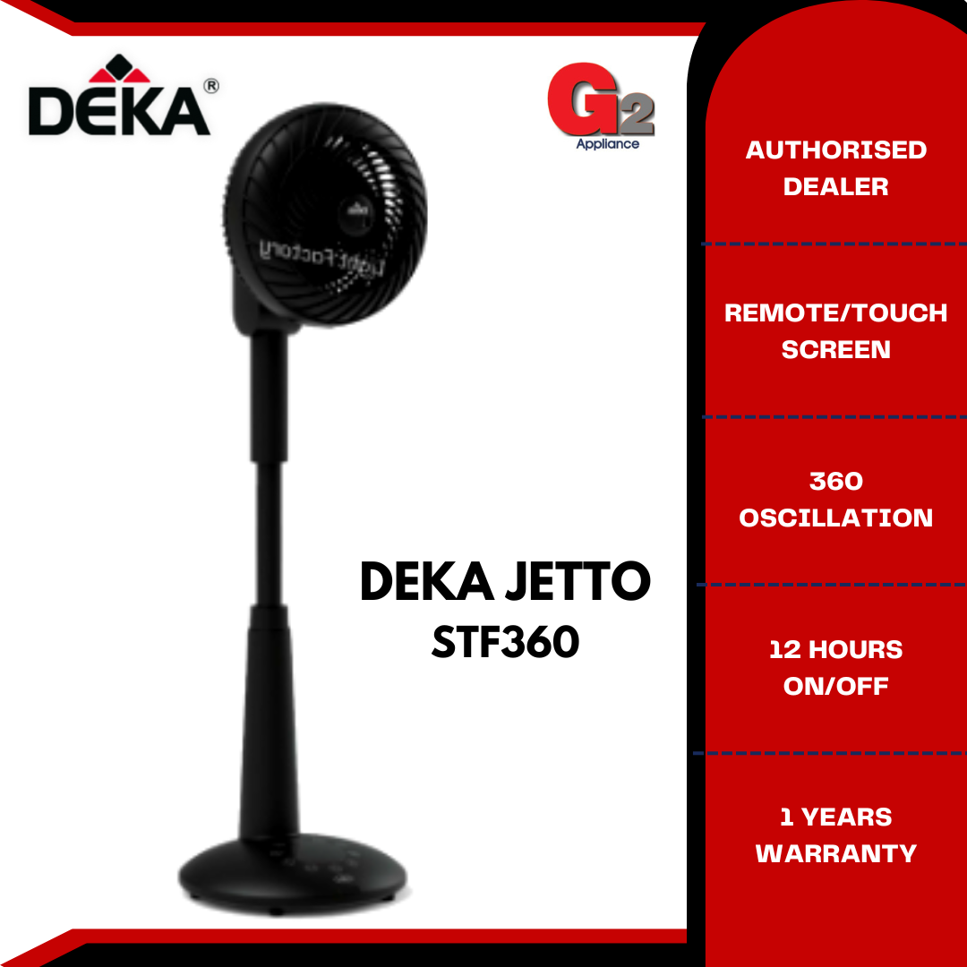 DEKA JETTO 6” STANDING FAN STF360 (READY STOCK)-DEKA WARRANTY MALAYSIA